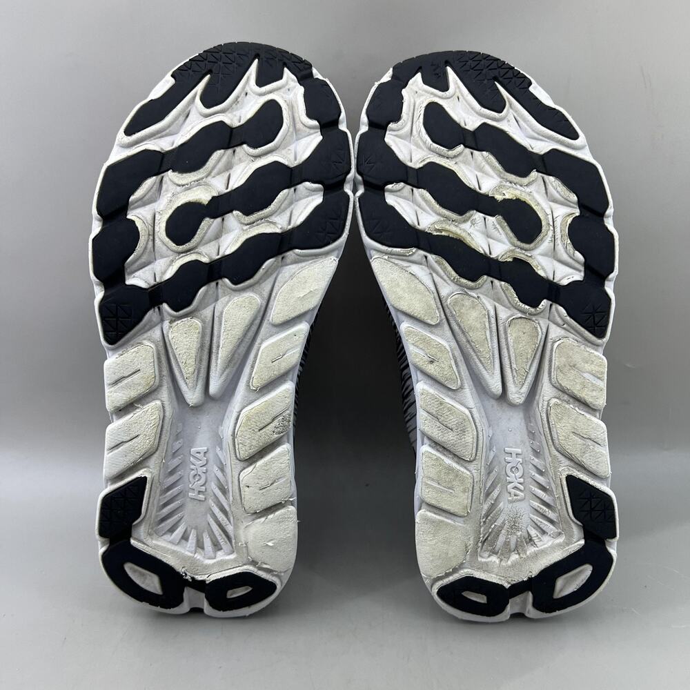 Hoka One One Rincon 3 Running Shoes Women Size 10.5 Black White Comfort Sneakers - Picture 7 of 8